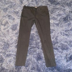 Charcoal gray dress slacks from the LOFT
